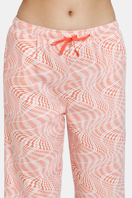 Zivame Optics Fun Knit Cotton Capri Set - Fresh Salmon — image 6